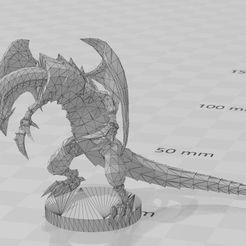 STL file armed dragon lv 10 white - anime version - yugioh・3D