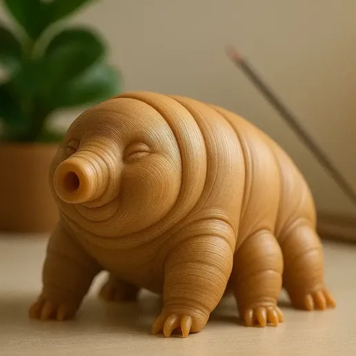 Cute Tardigrade Figurine – 3D Printed Water Bear Model 3D model