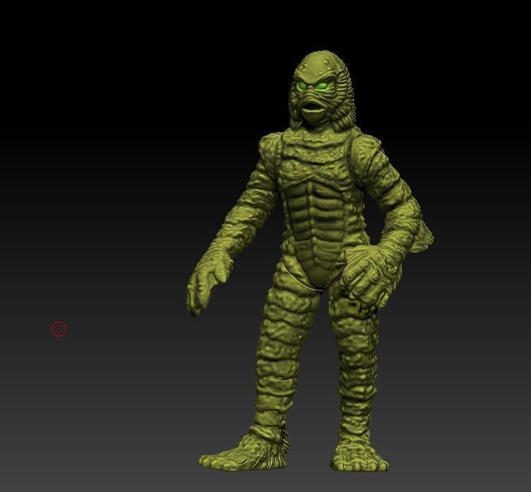 ScreenShot500.jpg Файл 3D The Creature From the Black Lagoon Action figure for 3D printing Universal Studios STL・Модель для загрузки и печати в формате 3D, DESERT-OCTOPUS
