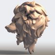 Lion-Head0002.jpg Löwenkopf 3D-Druckbares Modell