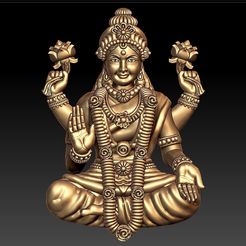 LAKSHMI-1.jpg STL-Datei LAKSHMI ANHÄNGER・Modell zum Herunterladen und 3D-Drucken