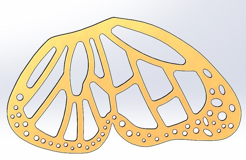 STL file butterfly wing・3D print design to download・Cults