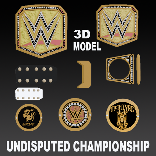 WWE Undisputed Championship 2023 Action Figure Scaled