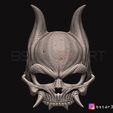 09.JPG Oni Skull Mask - Hannya Mask-Devil Mask For cosplay 3D print model