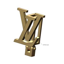 Fichier STL Logo Louis Vuitton bail link Modèle d'impression 3D