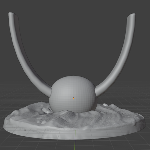 Double Support Flying Base 3D model