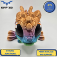 126.png HALLOWEEN - ARTICULATED CANDY DRAGON MFP3D -NO SUPPORT - PRINT IN PLACE - SENSORY TOY-FIDGET