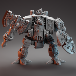 werwgw4.png 3D file Canis Lupus Cybernetic Canine Crushing Thicc Boi・3D printing model to download