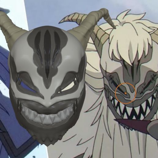 Qual The Elder Sage Of Corruption demon from frieren - mask for cosplay