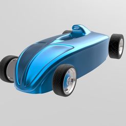 VW-Beetle-Single-Seater-1.jpg OBJ file Howling Bug Single Seater - Volkswagen Beetle - 1:24 & 1:25 SCALE (BODY ONLY)・3D printable model to download