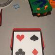 Handle-3.jpg Files to print a Card box to hold 12 to 16 decks of cards along with dividers With or Without Handle