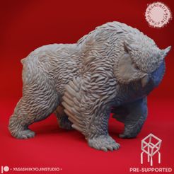 Owlbear_PS.jpg Fichier STL Obear - Miniature de table (pré-supporté)・Modèle à télécharger et à imprimer en 3D