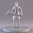 image1.png Modelo de impressão 3D de guerreiro tribal
