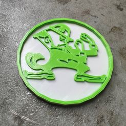 IMG_8839.jpg STL file Leprechaun Coaster・3D printing template to download