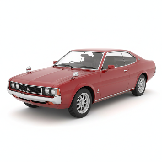 Mitsubishi Galant GTO diorama, car model, vehicle, garage, drift car, sports car, JDM, pickup, vintage car, truck, hypercar, supercar, car 3D, automobile, car STL, race car, car, SUV, classic car, muscle car