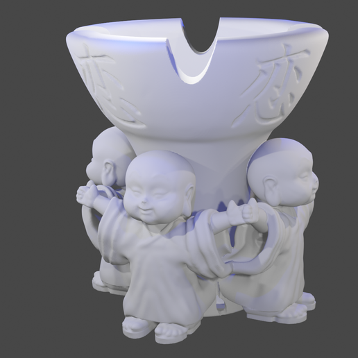 pot-buddha-2 3D model
