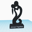 Lovers-statue-Always-Together.png Man Woman Kiss Sculpture, Love Statue, Forever Eternal Love Couple In Love, Always Together text
