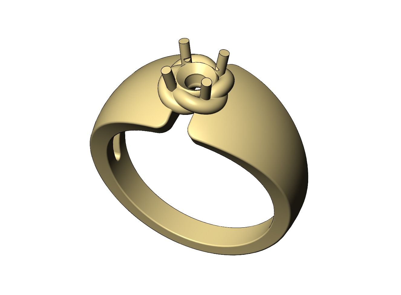 Split-braided-5mmdiamond-statement-ring-size6-9-05.jpg Archivo STL Anillo de diamante trenzado de 5 mm de ancho, tallas 6 a 9, modelo de impresión 3D・Plan imprimible en 3D para descargar, RachidSW