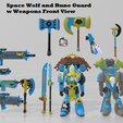 Space-Wolf-2.png McFarlane Custom 8.5in Space Wolf and Rune Guard