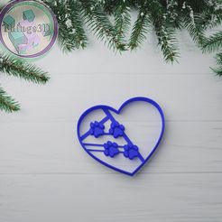 perderlka531.jpg CHRISTMAS 2022 TIGER PAWS in heart  COOKIE CUTTER