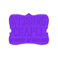 Wedding_Chapel_Final.stl Las Vegas Wedding Chapel Sign