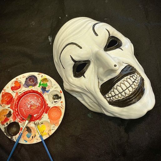 z5949089696735_c90fad71497f42c5cc48d4e1853807c5.jpg Art The Clown Mask With Hat - Terrifier 3 Cosplay For Halloween