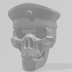 Matrose-2.jpg STL file Skull and crossbones German Armed Forces plate cap sailor crewman・3D printing idea to download