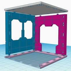 DZ-assembly_1.jpg Fichier 3D gratuit 3" cube Sci-fi terrain modulaire 1・Modèle à télécharger et à imprimer en 3D