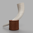 a2.png Viking Drinking Horn + Base