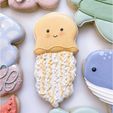 jellyfish-cookie-cutter.jpg 5 sizes - Jellyfish Ocean Beach Cookie Cutter - SHARP cutting edges - So Versatile!