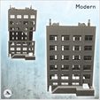 2.jpg Modern brick building with access platform and double chimneys (8) - Downtown Modern WW2 WW1 World War Diaroma Wargaming RPG