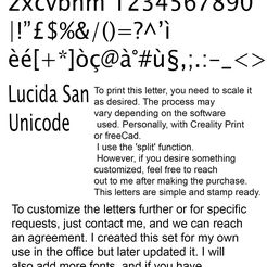 1.jpg ALPHABET OF 3D LETTERS IN Lucida San Unicode FONT