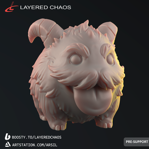 🎮 Poro from League of Legends・ 3D File for 3D printing・Cults