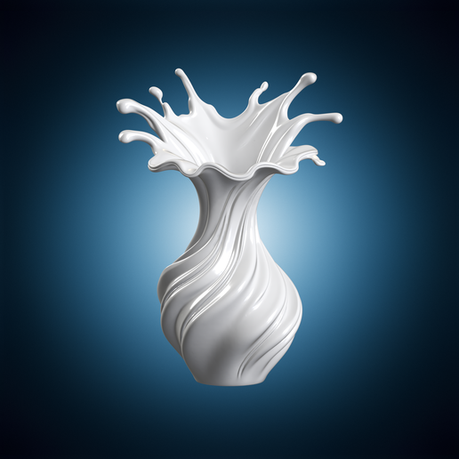 Splash Vase 3D Print Model