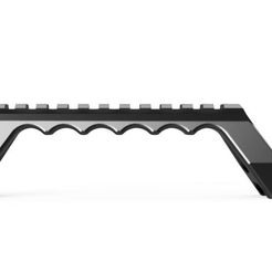 Handrail-Raiser-Top-50mm-2.jpg STL file Ergonomic Handle Raiser Airsoft Paintball Picatinny・3D printer model to download