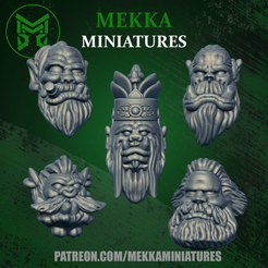 logo-and-title-format.png OBJ file Da 'Ard Finkas! Orc heads・3D printer design to download