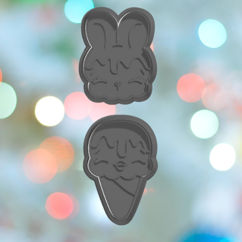 Easter Ice Cream Cookie Cutter Set