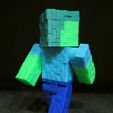 Minecraft-Zombie-3.jpg Minecraft Zombie (Easy print and Easy Assembly)