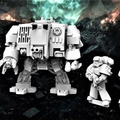 TestRender.81.jpg Free STL file Star Wars Dreadnaught Mashup・3D printer design to download