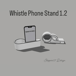 model_88cc37faf0c39da1bf457646a1261802.png STL-Datei Whistle Phone Stand 1.2・3D-Druck-Idee zum Herunterladen, SKIPPER07