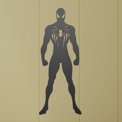 Spider-Man-2.png Fichier STL Art mural de l'homme araignée・Plan pour imprimante 3D à télécharger