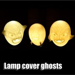 DSC_4.JPG STL file Lamp cover ghosts・3D printable model to download