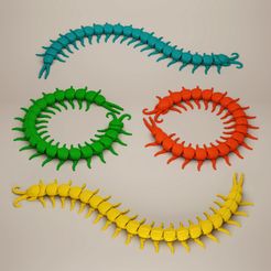 Centipede6.jpg Файл STL ШАРНИРНАЯ СОРОКОНОЖКА・Дизайн для загрузки и 3D-печати