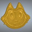 Cat-01-mold-form-02.jpg professional cookie mold form for chocolate cookies snowball rice  "Cat-01" real 3D Relief For CNC and sculpture building decor or table decoration