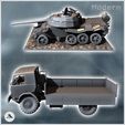 5.jpg Set of destroyed vehicles with utility truck and Soviet T-55 tank (3) - Modern WW2 WW1 World War Diaroma Wargaming RPG Mini Hobby