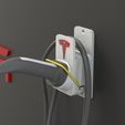 Untitled-3.jpg NEW 2023 - Garage Kit, You get both TESLA MOBILE CABLE HOLDER FOR EUROPE and North America GEN 2 UMC -  With TESLA WALL LOGO! And WITH BONUS DRINK COASTER and J1772 Adapter Lock Charger