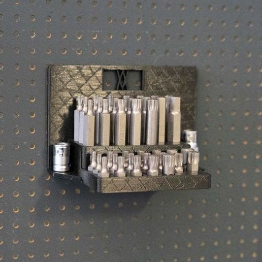 003.03_2.jpg Tool Holder for Power Bits 40pcs with Connectors 003 I for screws or peg board