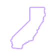 california 5 in tall.stl STATE OF California COOKIE CUTTER - 5 SIZES TO PRINT, SUPER SHARP CUTTING EDGE!