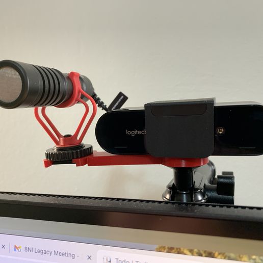 Microphone or Other Hot shoe device extention 3D model