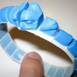 Ouroboros1_display_large.jpg Free 3D file Ouroboros Bracelet・3D printing template to download